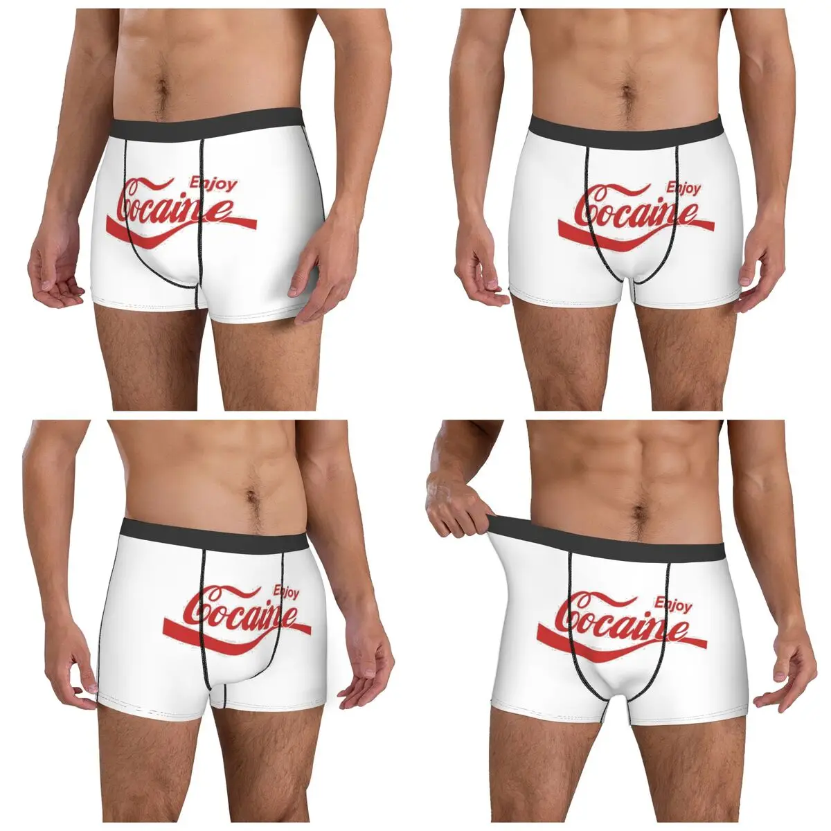 الملاكم السراويل الداخلية استمتع الكوكايين سراويل الرجال الملابس الداخلية تنفس ل أوم رجل صديقها هدية