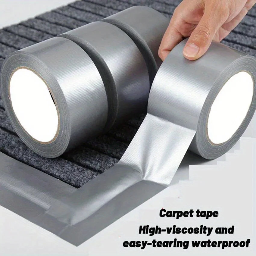 Windproof Silver Gray Single-Sided Repair Wear-Resistant Tape Industrial Adhesive Tape Repair Bundles,Duct Tape,Home Improvement