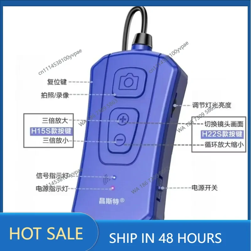 500W dual lens high definition industrial endoscope auto repair dual display camera pipe engine carbon deposition detection