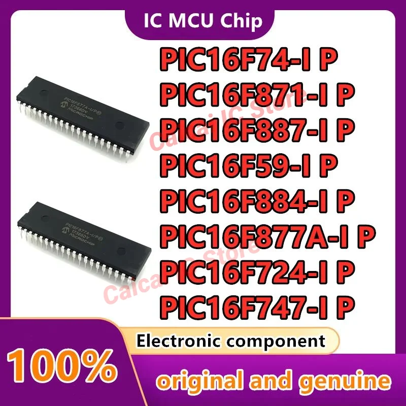 

PIC16F59 PIC16F74 PIC16F724 PIC16F747 PIC16F777 PIC16F871 PIC16F884 PIC16F887 PIC16F877A-I/P (MCU/MPU/SOC) DIP-40 10PCS/LOT