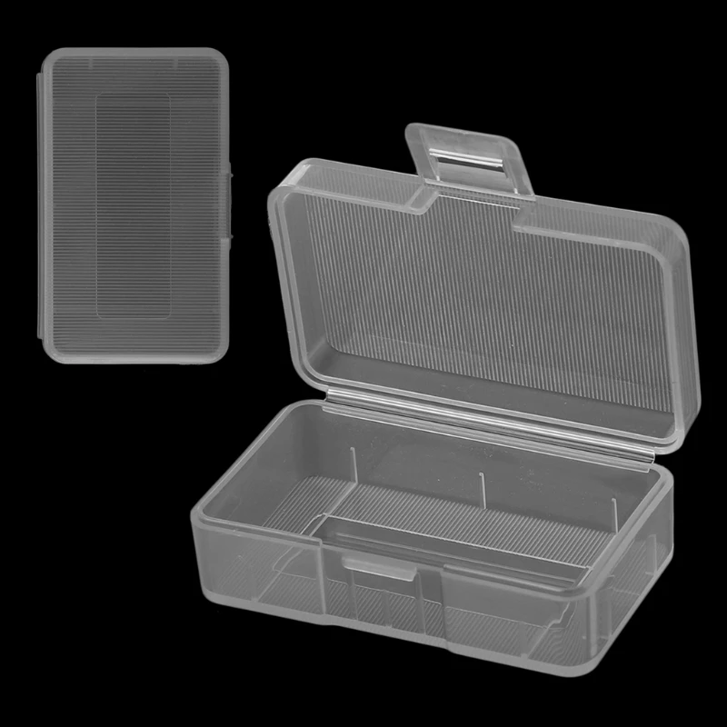 Mini Transparent for Case Holder Storage Box For 1x 9V Battery Or 2x AA Batterie