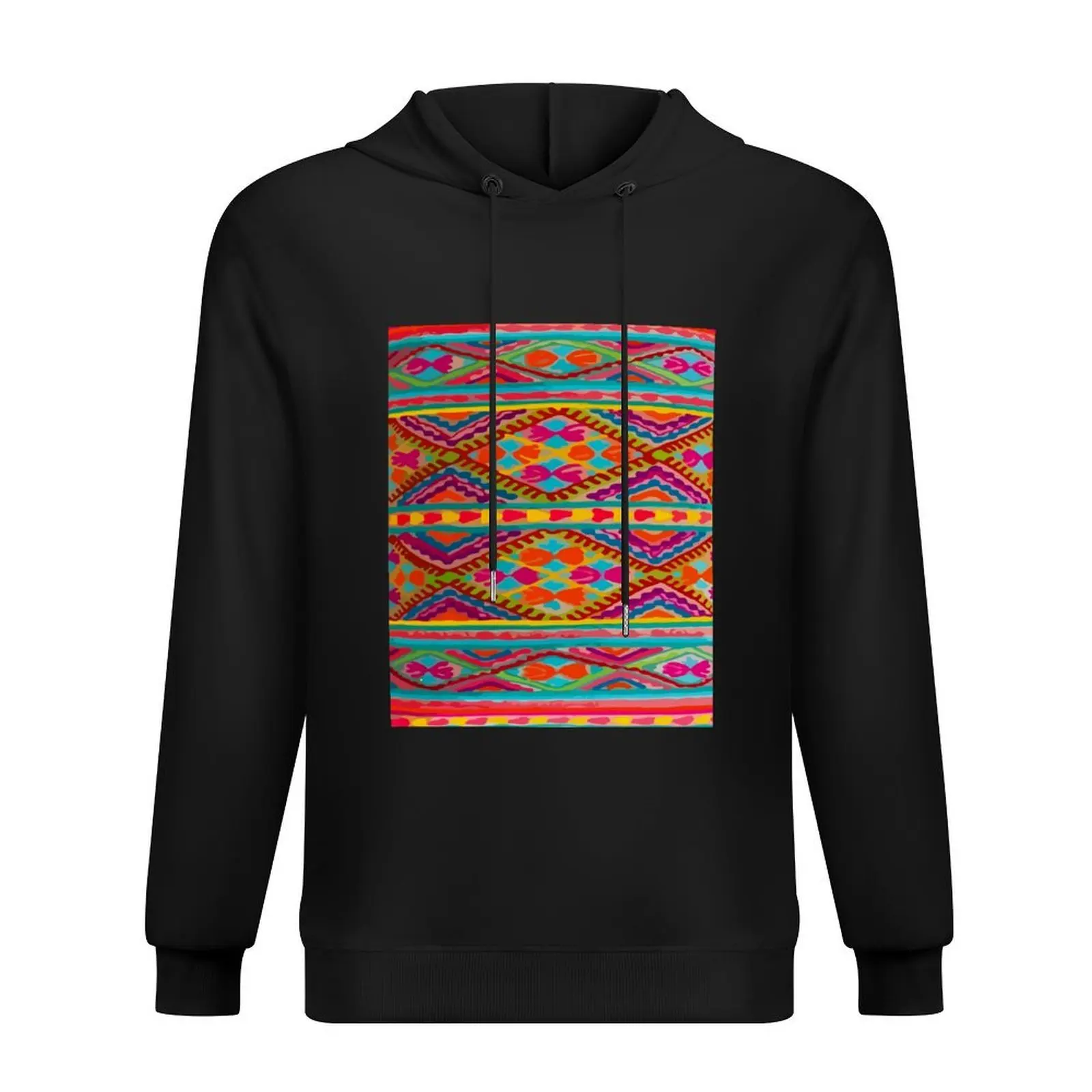 

Vibrant mexican embroidery colorful maximalist decor Hoodie men's autumn clothes mens designer clothes men's coat autumn hoodie