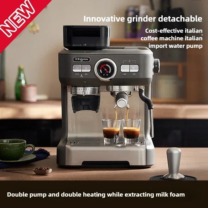 Donlim 5700D Espressomaschine Home automatische All-in-One kleine Mahlmilchschaum PID/NTC doppelte Temperaturregelung 220V Origina