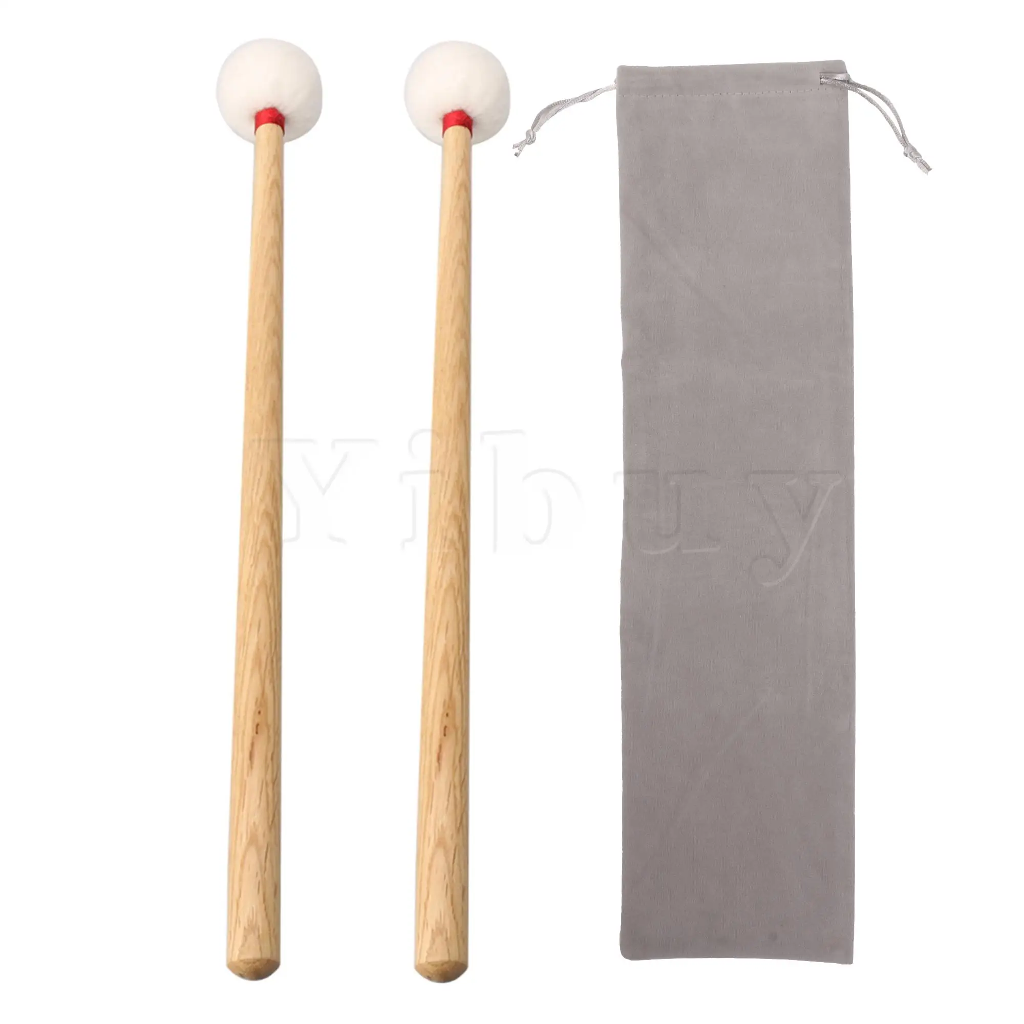 14Inch Medium Hard Maple General Bass Drum Mallet for Musical Instrument