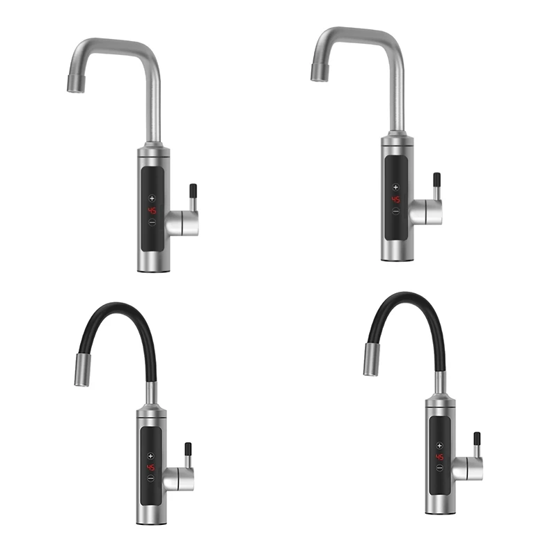 

Instant Tankless Water Faucet, Electric Hot Water Heater Faucet,LCD Digital Kitchen Instant Heating Faucet US Plug A Easy To Use