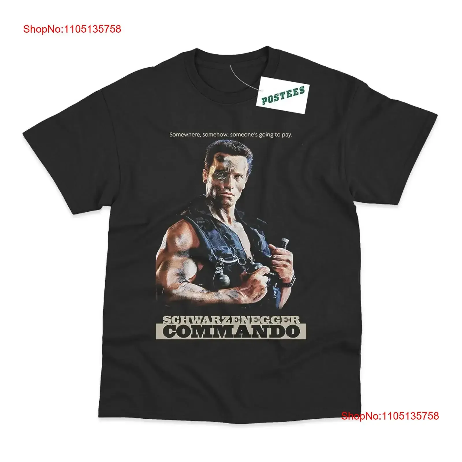Commando Movie Poster Style Inspired Direct To Garment T Shirt vintage Washed graphic Slightly Comfortable Versatile