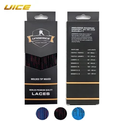 UICE 84-130inch Ice Hockey Skate Laces Hockey Skate Shoe Lacer Dual Layer Braid Reinforced Waxed Tip Hockey Accessories