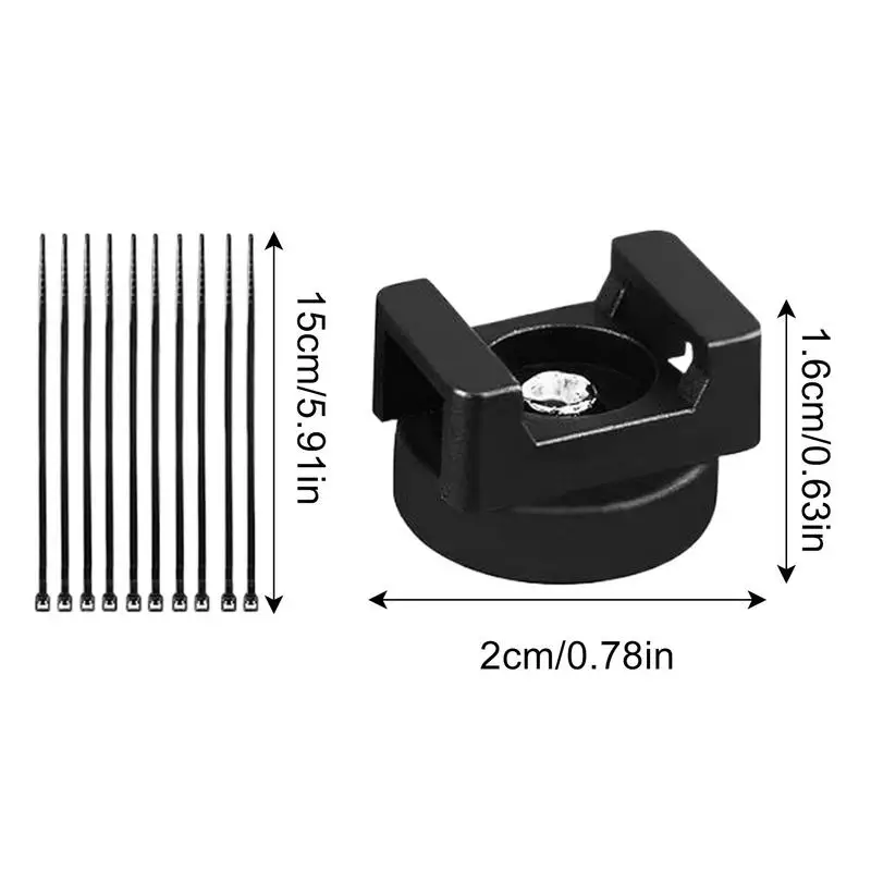 Cable Clips Magnetic Wire Management Clips Electrical Supplies Organizer With Nylon Zip Ties For Garages Workshops Toolbox