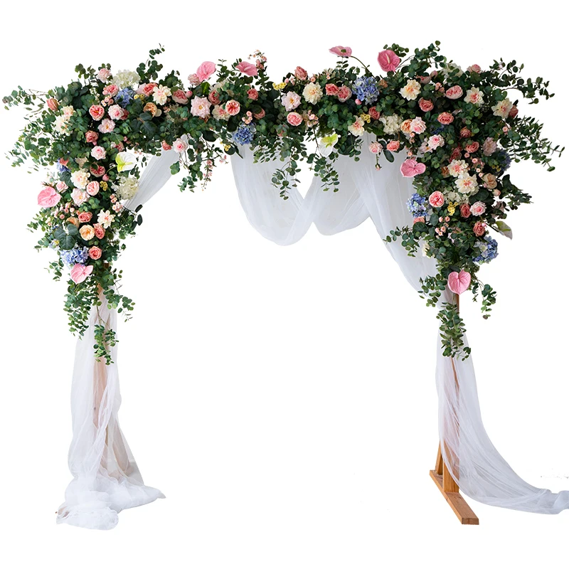 European-style Monet garden Mori wall hanging flower row floral arch, simulated flower fake flower window wall hanging door deco