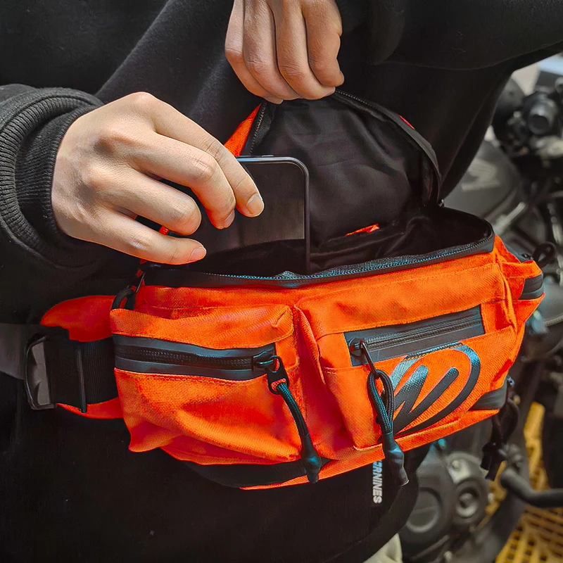 Motorcycle Waist Leg Bag Waterproof Multi‑Pocket Men Women Motorbike Riding Cycling Outdoor Hip Fanny Pack Belt Purse