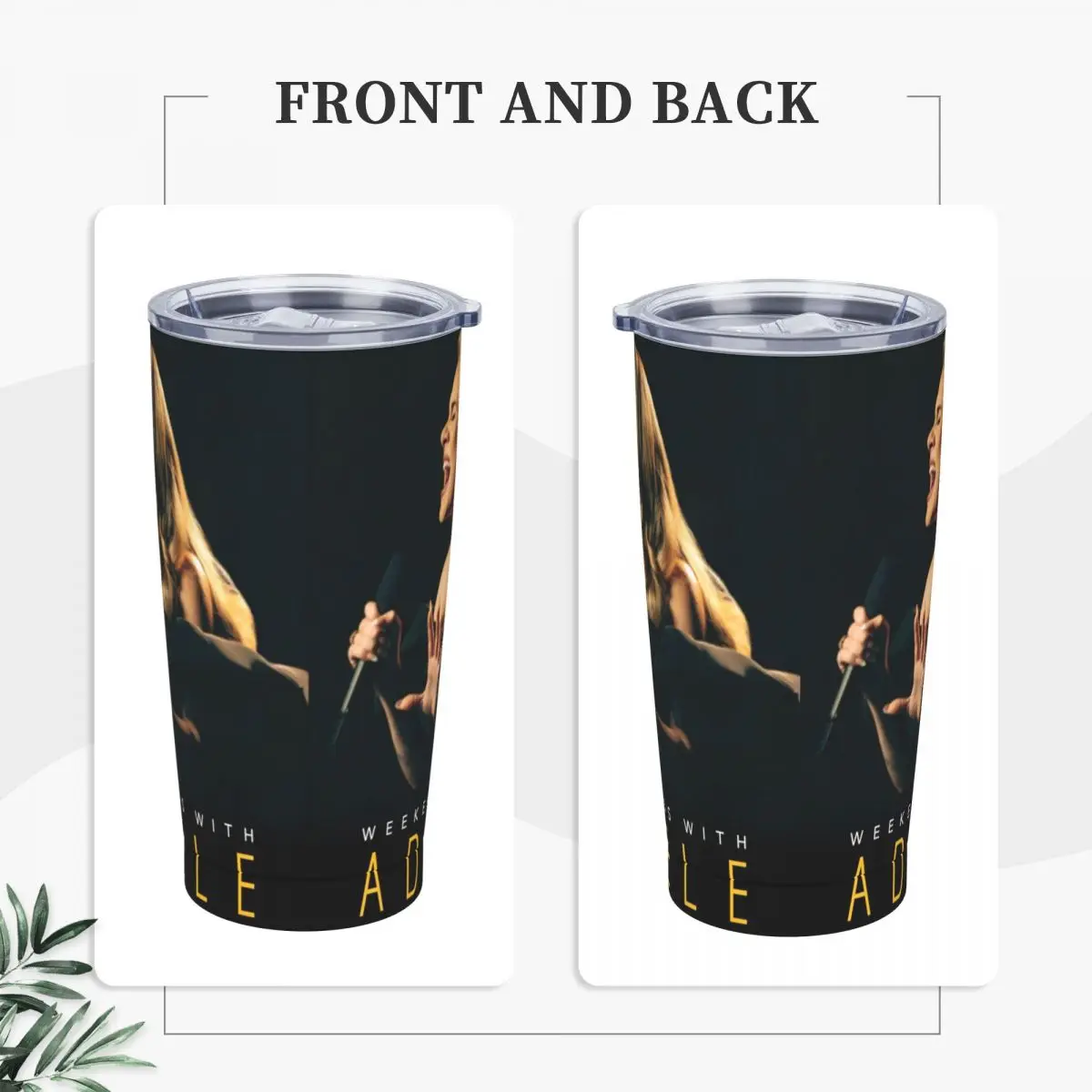 Adele 2024 Album Tour Tumbler Vacuum Insulated Cool Singer Coffee Cups Vacuum Flask Double Wall Mugs Water Bottle 20oz