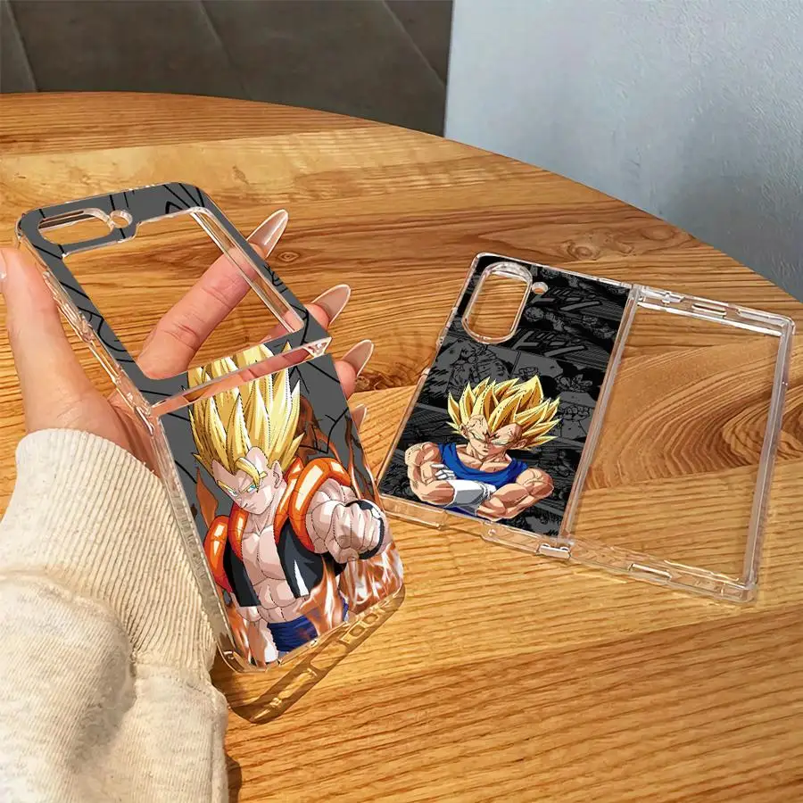 Goku D-ragon Balls Transparent Soft Phone Cover Case for Samsung Galaxy Z Fold 8 Ultra Flip8 Flip6 ZFold3 ZFold7 Flip4 ZFold4