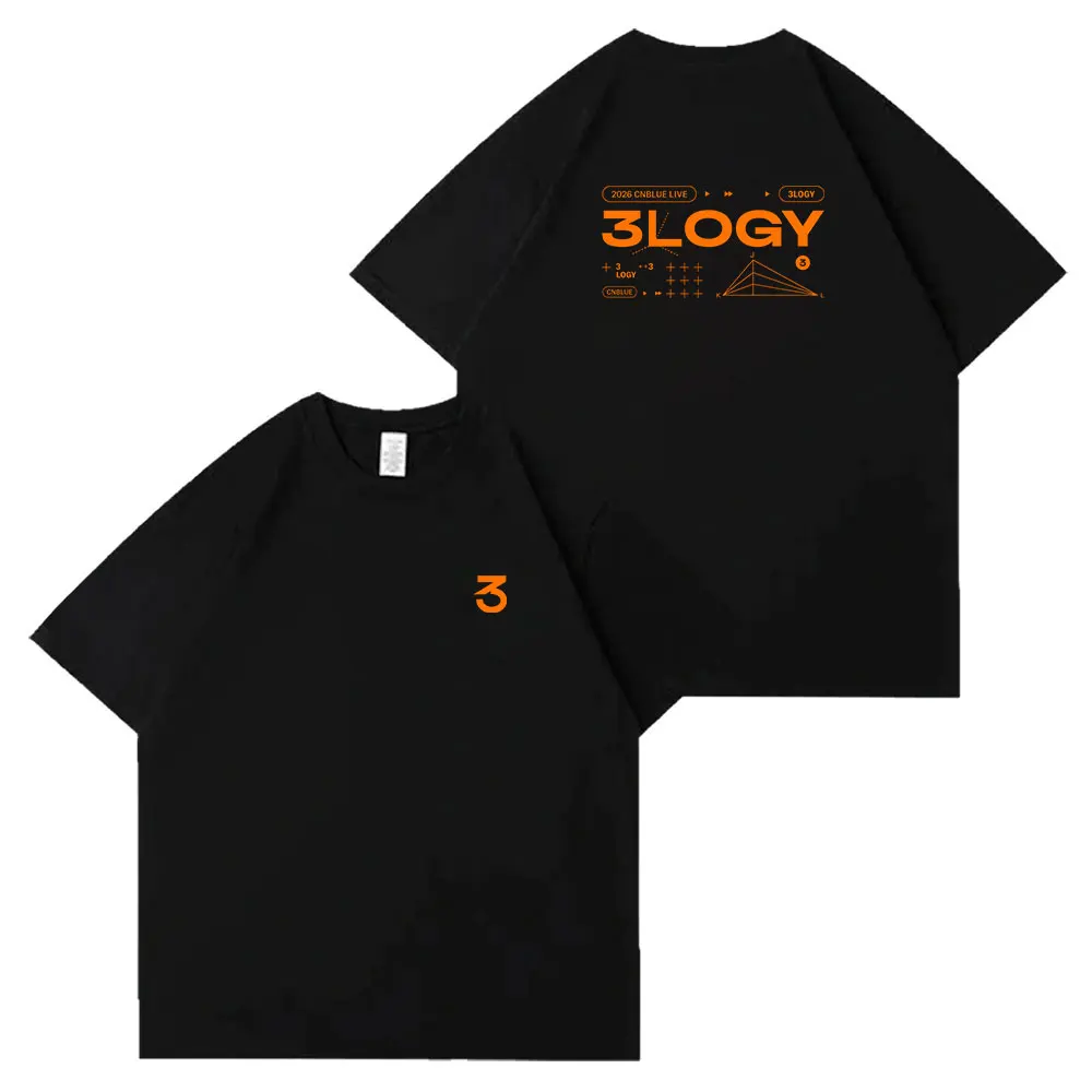 Kpop 2026 CNBLUE LIVE 3LOGY T-Shirt for Men Women Printed Graphic Clothes 100% Cotton TShirts Loose Short Sleeve Top