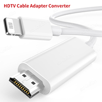 HDTV Cable For iPhone 14 13 1080P Digital AV Adapter Sync Screen Connector HDMI-Compatible Cable HD Video Projector Monitor