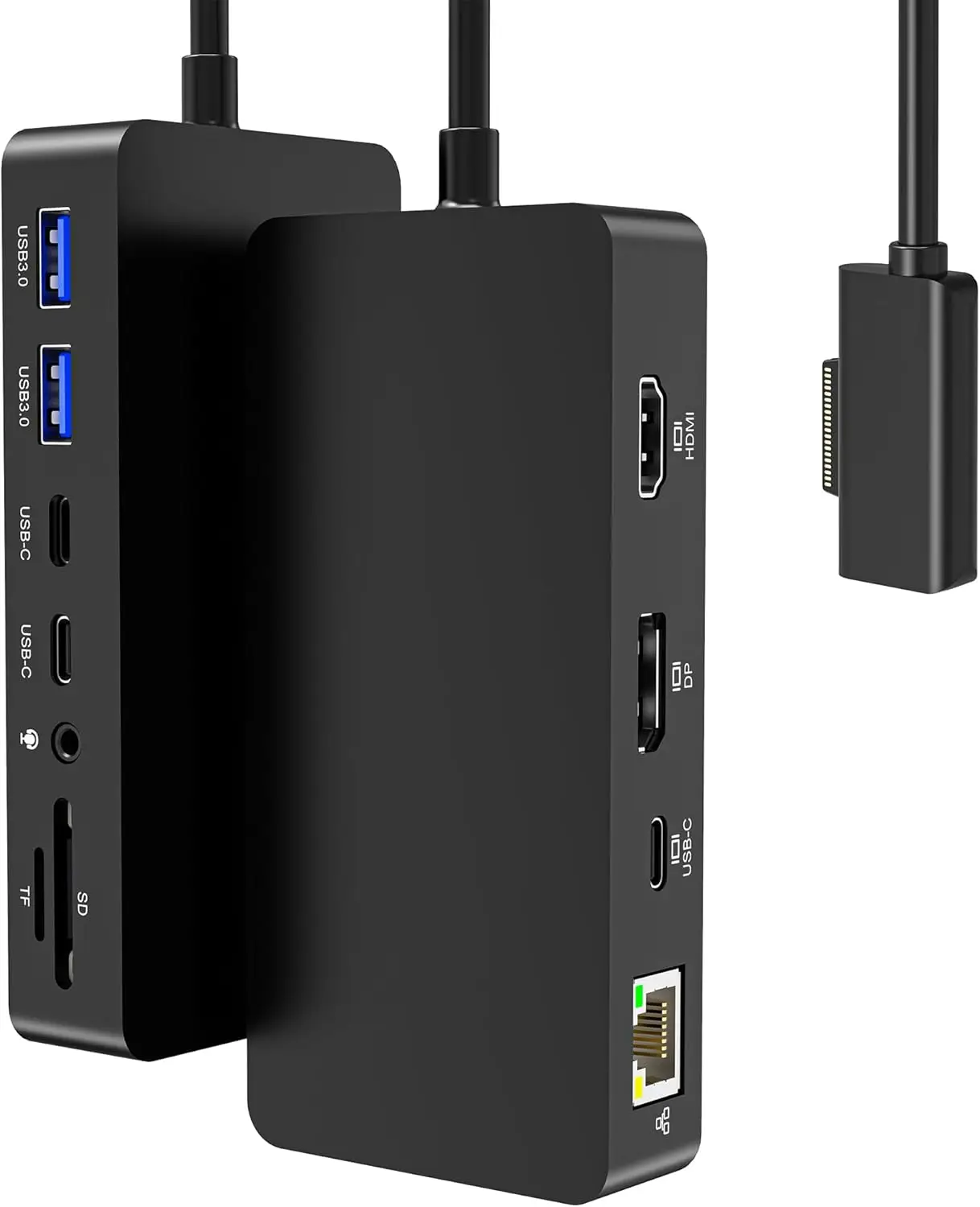 

Многофункциональная док-станция 12-в-1 с тройным дисплеем 4K@60Hz (HDMI, DP, USB-C) для Surface Pro и ноутбуков