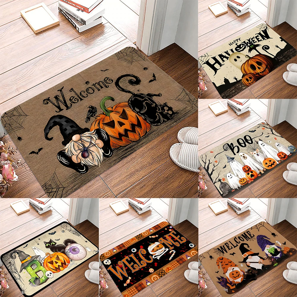 Aquarium Zombie - Halloween Ghost Pumpkin Printed Kitchen Carpet