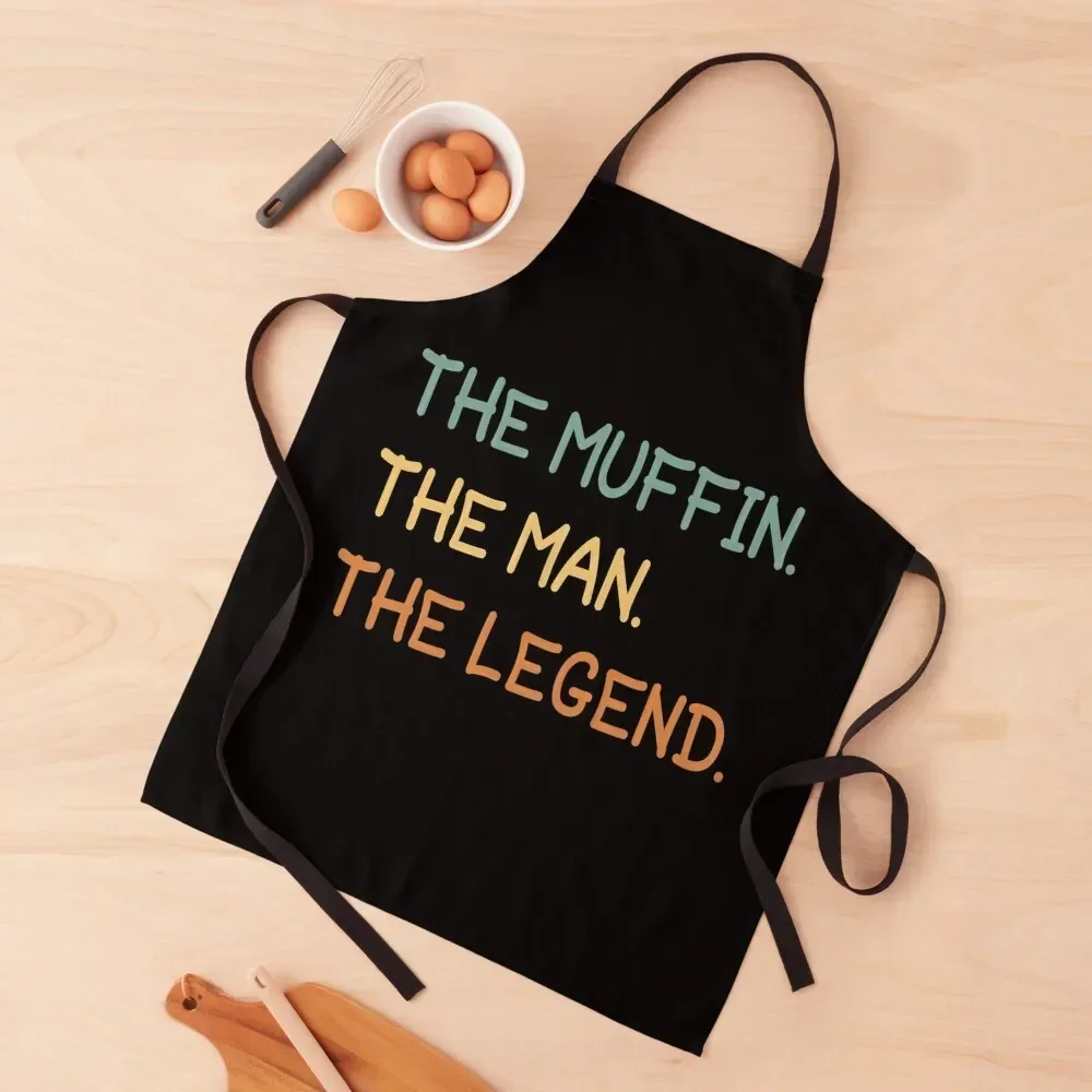 The Muffin The Man The Legend Apron Chef Uniform For Men home women Apron