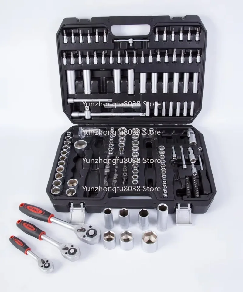 

171 шт. профессиональный набор ударных головок для ремонта автомобилей, набор инструментов из углеродистой стали (счет символов: 82)