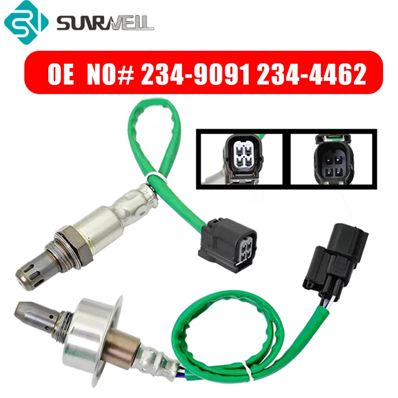 

2pcs 234-9091 234-4462 Upstream & Downstream O2 Oxygen Sensor For Honda 2008-2012 Accord For Acura 2009-2014 TSX 2.4L L4