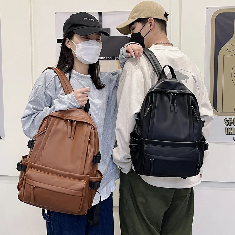 2022 Backpack PU Leather Fashion Casual Travel Bags High Quality Female Shoulder Bag Large Capacity School Backpacks for Girls