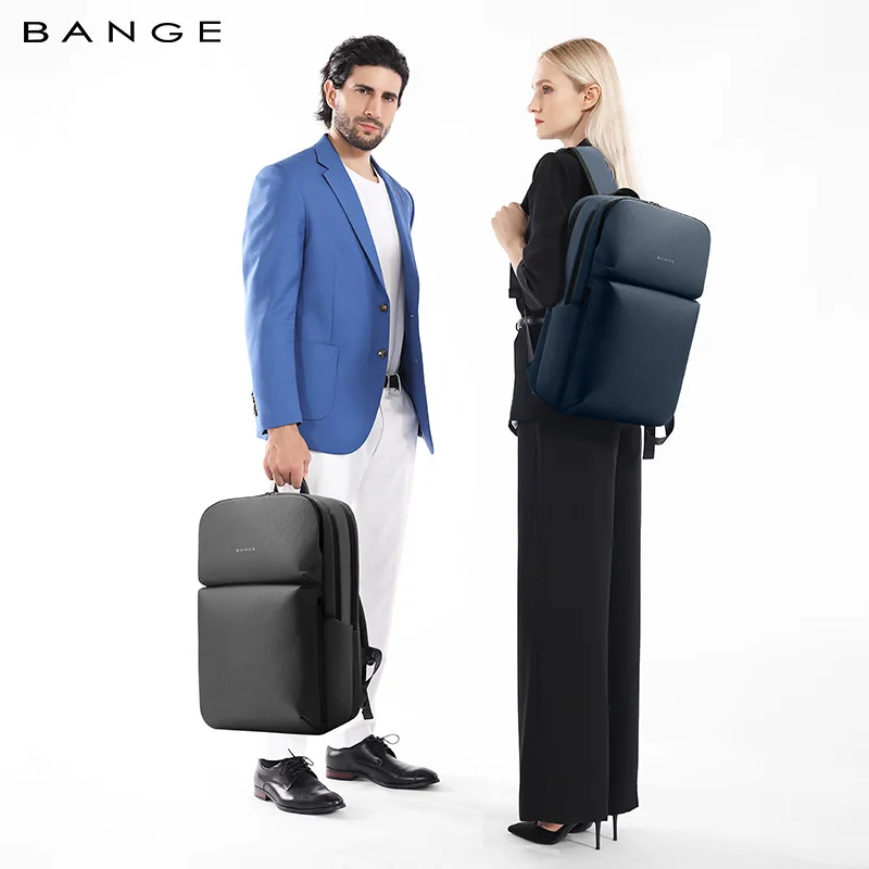 حقيبة ظهر ذكية للسفر مقاومة للماء من BANGE، حقيبة ظهر للكمبيوتر المحمول بسعة كبيرة مقاس 16 بوصة للرجال