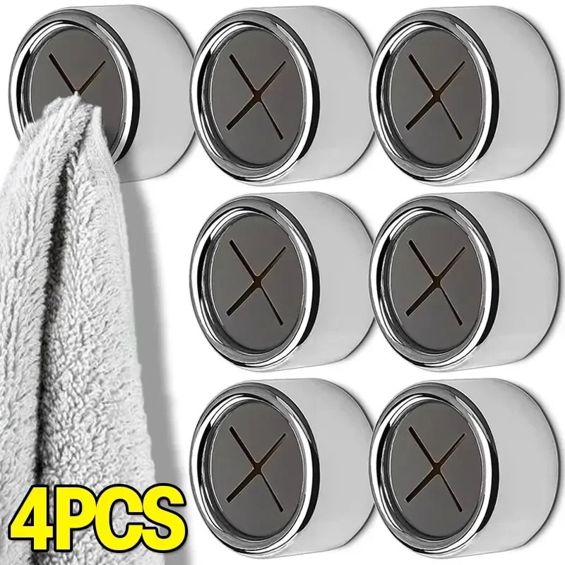 

Self Adhesive Towel Plug Holder Punch Free Wall Mounted Towel Hooks Bathroom Organizers Storage Rack Kitchen Rag Dishcloth Clips