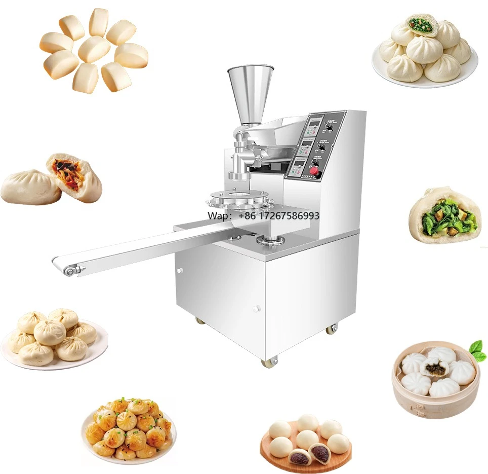 High Configuration 220V Automatic Steamed Bread Bun Maker New Stainless Steel Machine with Good Stability Core Component Motor