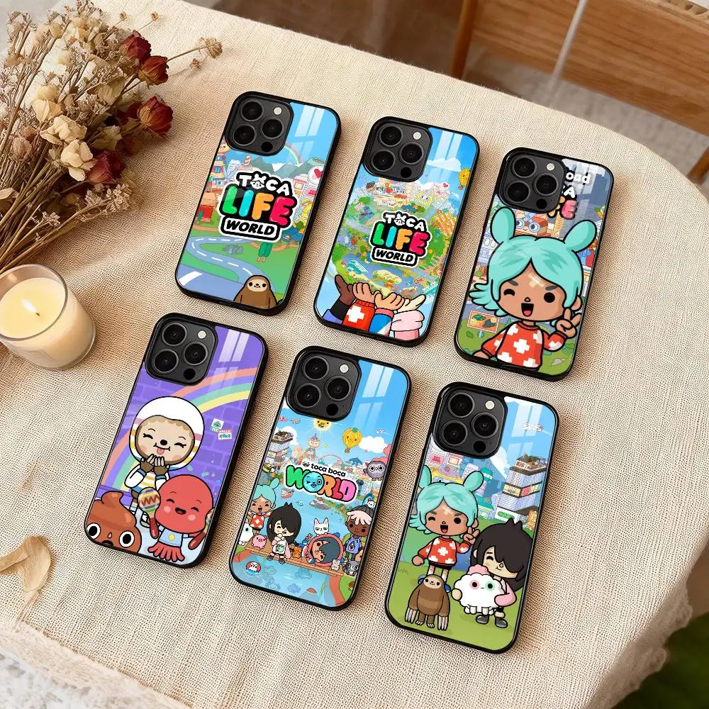 

Game T-Toca Life World Phone Case For iPhone 17,16,15,14,13,12,Plus,Pro,Max For Magsafe Magnetic Wireless Charge