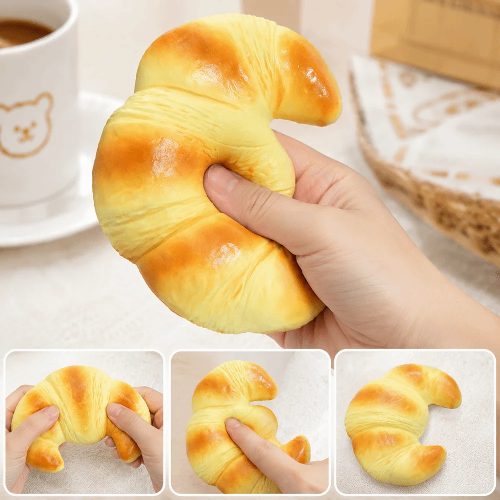 Creative Toast Slow Rebound DIY Moist Feel Toast Squishy Simulation Food Realistic Simulation Bread Squeeze Party Decoration
