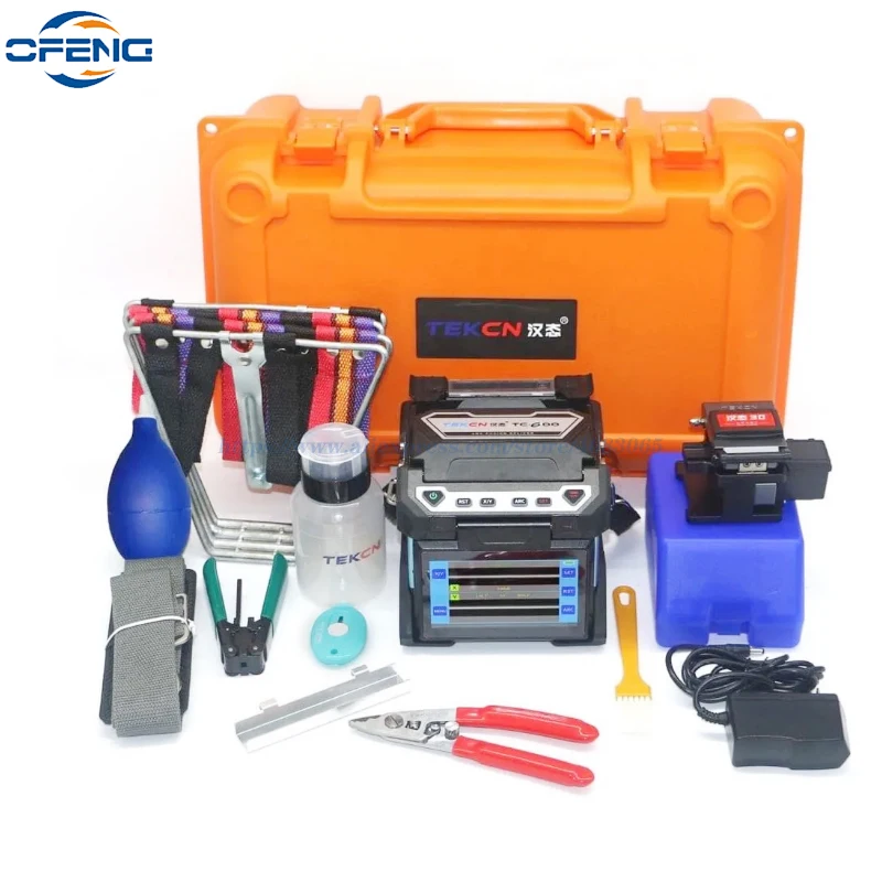 TEKCN TC-600 6 Motors Core To Core Alignment Optical Fiber Fusion Splicer FTTH FTTX Backbone Fusion Splicing Machine customized