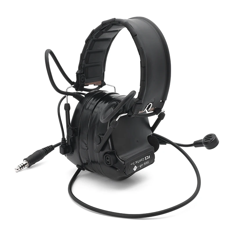 New Version FCS-Tactical Comtac III 3 Headset Noise Reduction Headphone Earmuffs Shooting Protector for Walkie-Talkie PTT Radio