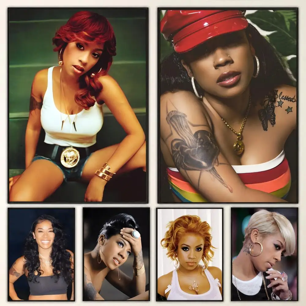 Keyshia Michelle Cole R&B Singer Soulful Album Vibes Poster Aesthetic Art Print for Bedroom & Living Room Decor, Unframed