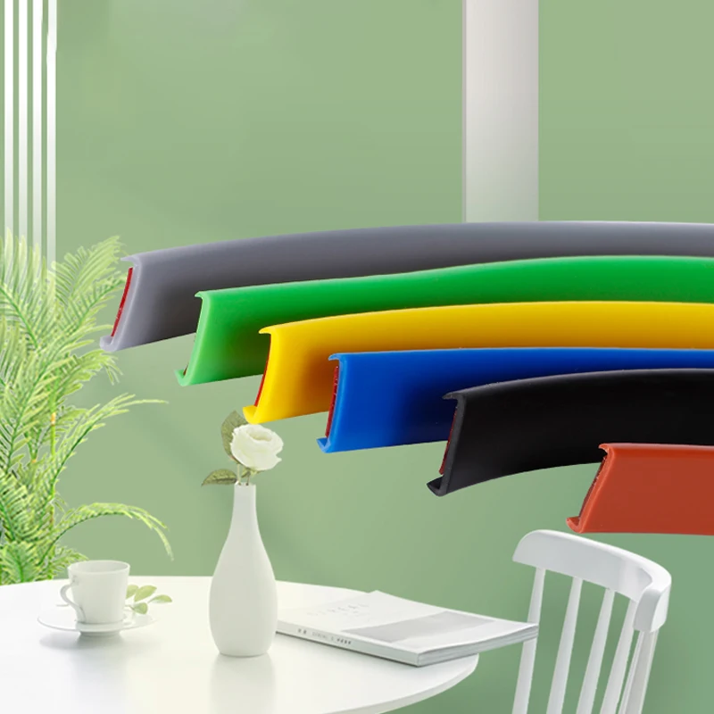 Niebieski, długość: 1/5/10M, szerokość: 0,9~5cm, samoprzylepna listwa ochronna w kształcie litery U z TPE, listwa do samodzielnego montażu na krawędziami mebli.