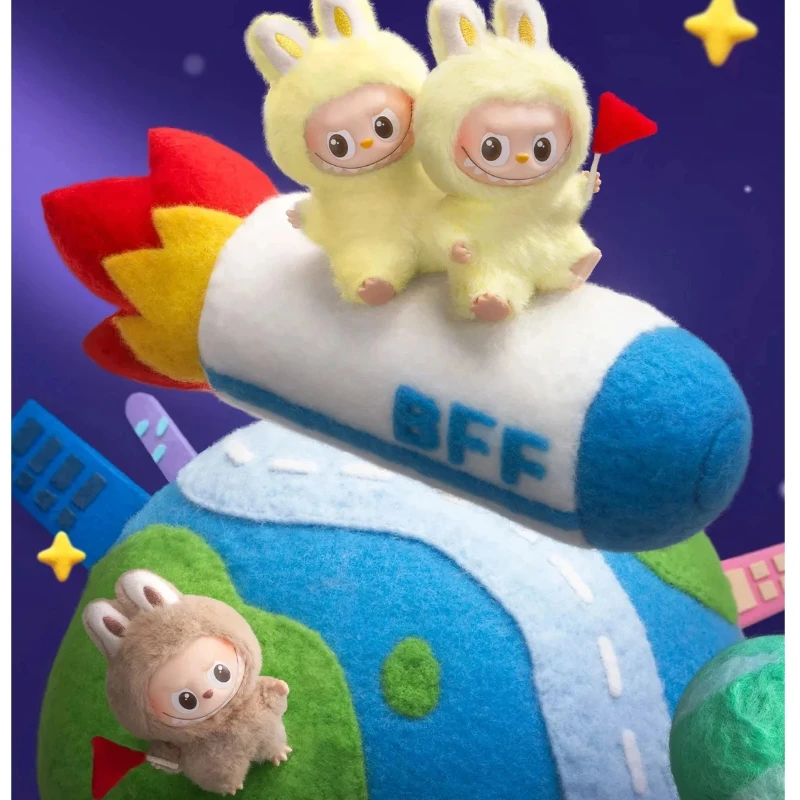 100 % authentische POP MART THE MONSTERS Mini Labubu Secret Code Series Weiches Vinyl-Plüsch-Schlüsselanhänger-Blindbox