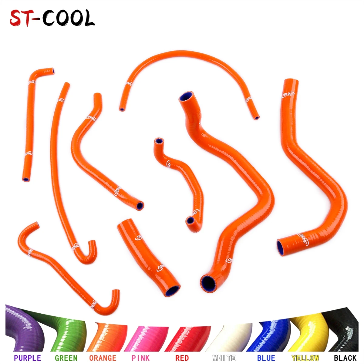 

FOR SUZUKI GSX R 750 2005 2004 GSXR 600 GSXR600 GSXR750 Motorcycle Coolant Radiator Silicone Hoses Kit Piping 9Pcs 10 Colors