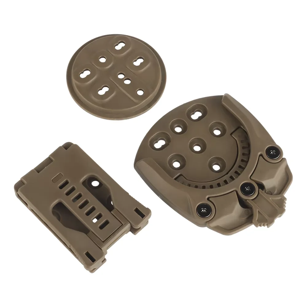 Adaptateur pour étui de chasse, Base d'adaptateur pour étui rotatif à 360 degrés, peut être installé sur les bandes tactiques et les sangles