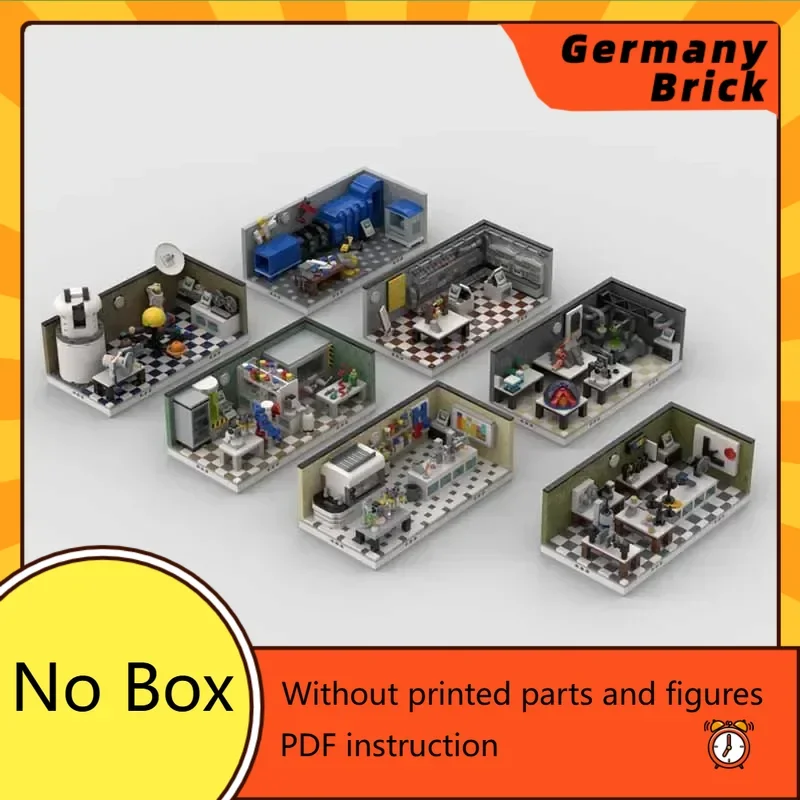 

Laboratory Scene Model Moc Building Bricks Science Lab Set Pack Technology Modular Blocks Gifts Christmas Toys DIY Sets Assembly
