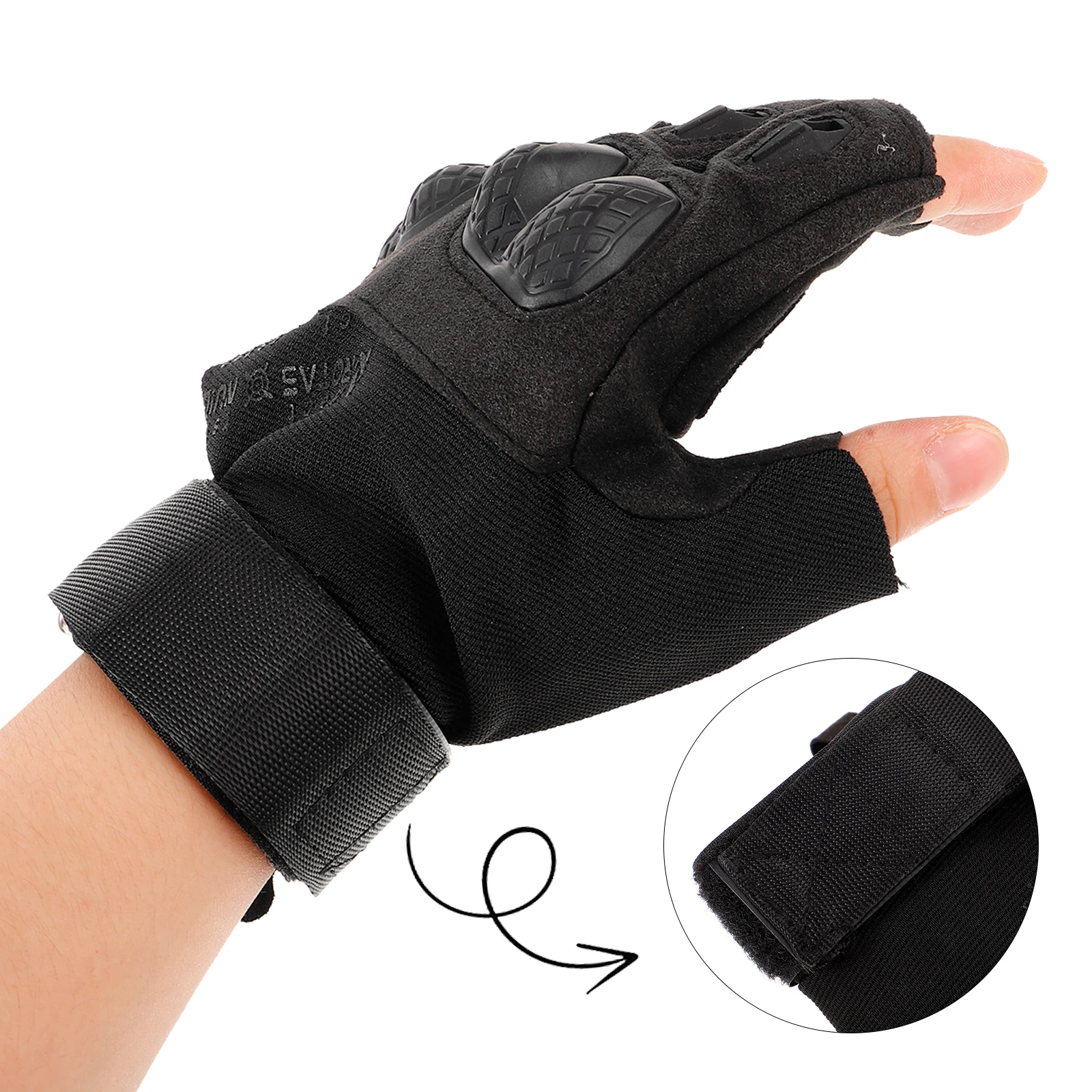 

1 Pair Half-Finger Sports Gloves Anti-Slip Cycling Gloves For Men Outdoor Fitness Protection Handball Training Lifting Fishing
