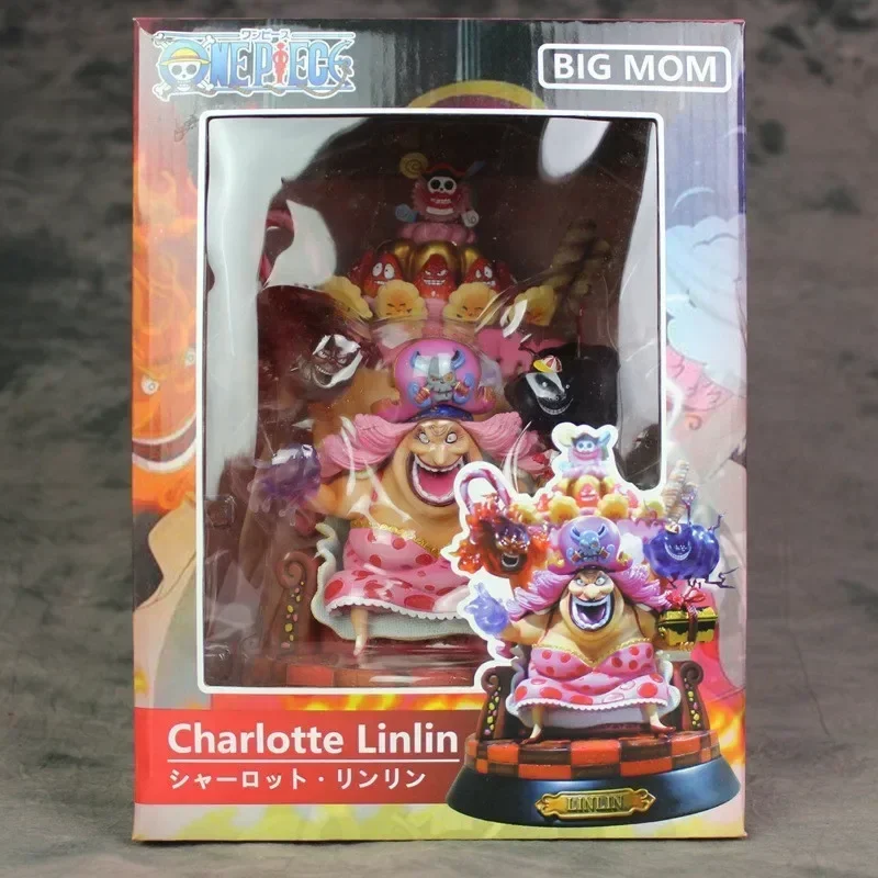 

24cm One Piece Anime Gk Charlotte Linlin Big Mom Pvc Model Toys Ornament Pvc Statute Collectiable Figurine Model Style Kids Gift