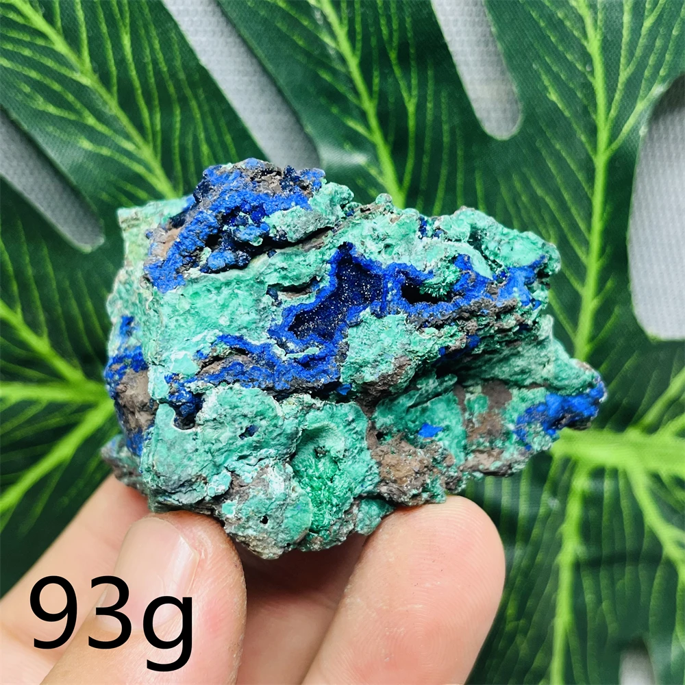 Natural Gemstone Azurite and Malachite Symbiotic Mineral Specimens Home Room Decoration Museum Personal Collection Stone Healing