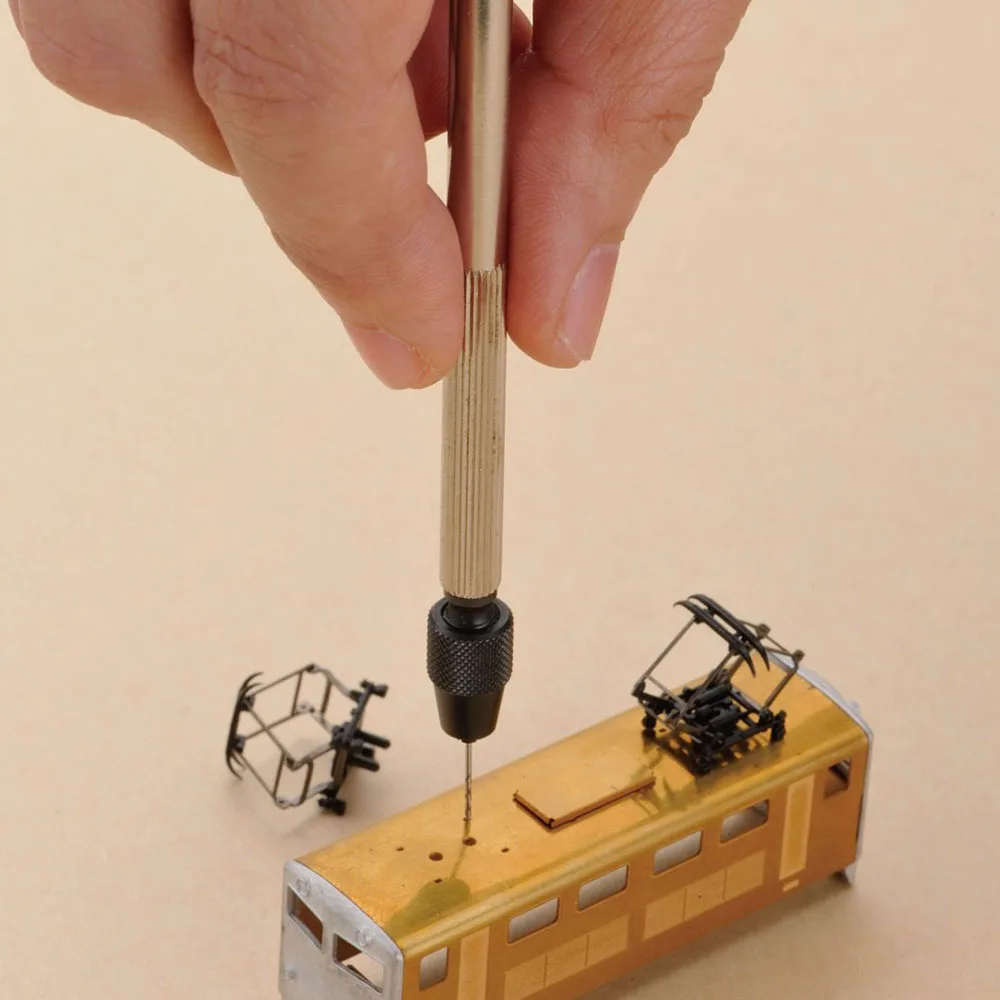 ANEX No.92-ST Heavy-Duty Through-Type Pin Vise 0.1-1.2mm Collet Precision Hand Drill Jewelry Pearl Electronics Micro Drilling view 3