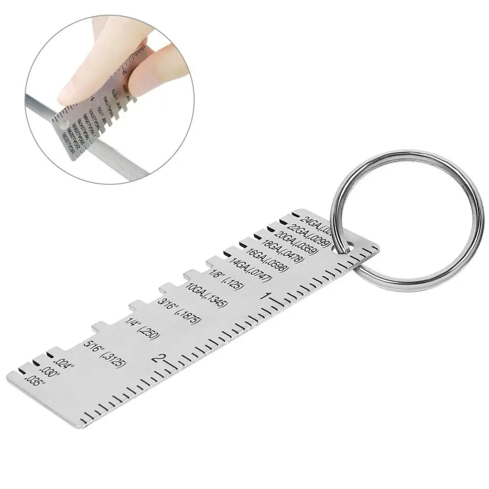 Measuring Gauge Soldering Inspection Tool Diameter Measurer Tool Welding Gauge Welder Ruler Wire Gauge Thickness Ruler Gauge