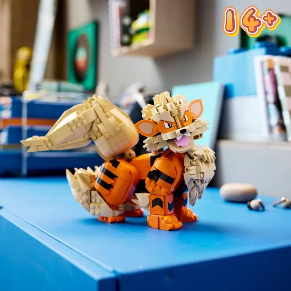 1190Pcs Realistic Flame Mane Creature Building Kit Assembly Ornament Educational Puzzle Toy For Adult Builder
