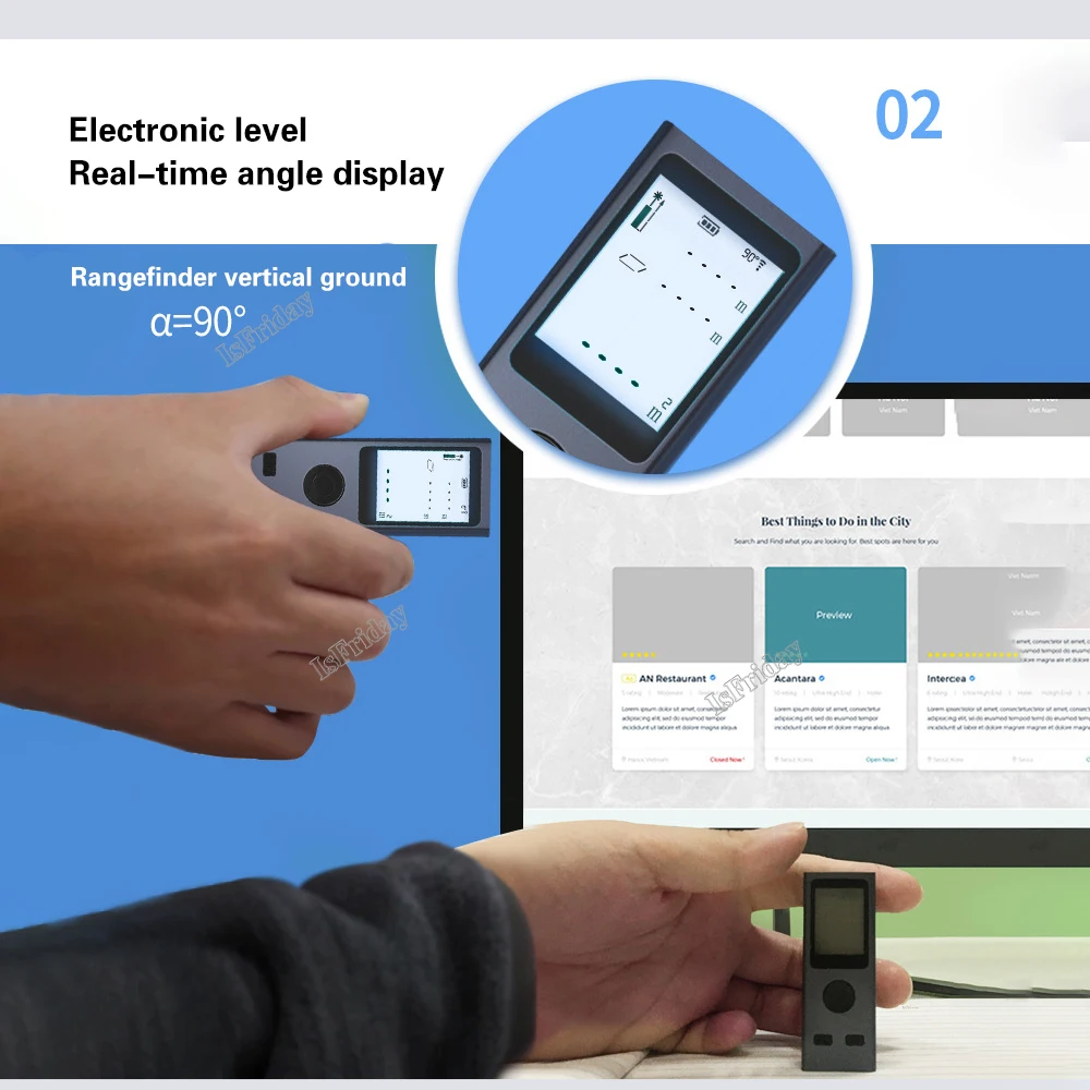 Mini Smart Laser Rangefinder Intelligent 30M Digital Laser Rangefinde Usb Charging Rechargeable Handheld Distance Meter