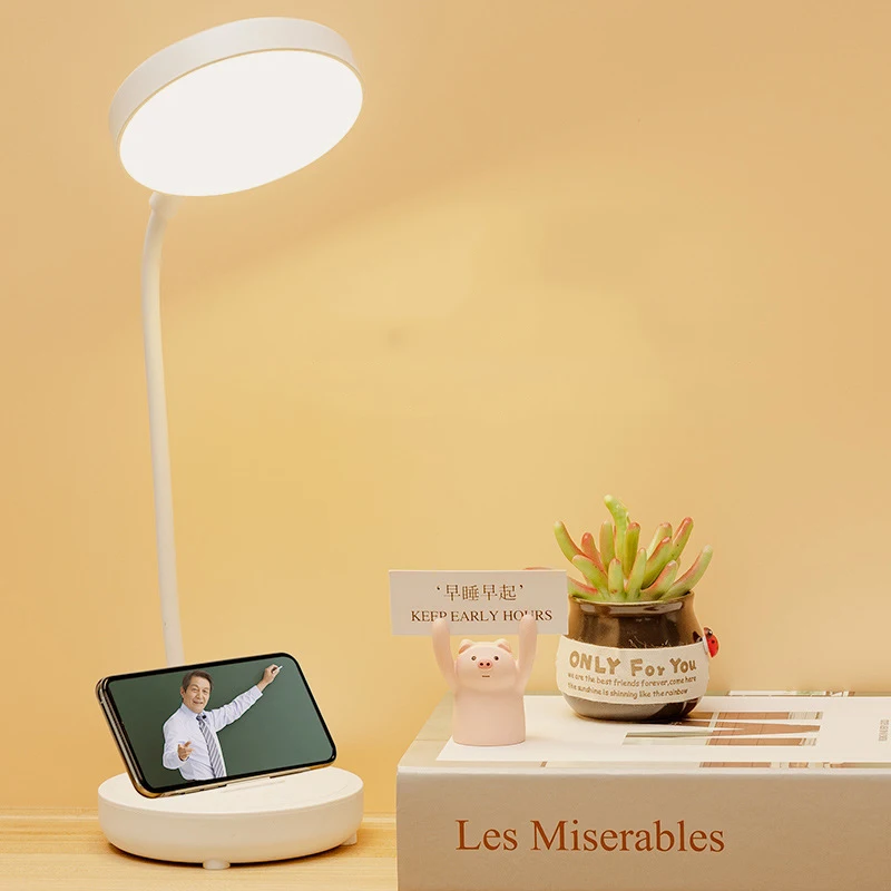 

Student Learning Special Desk Lamp Eye Protection Small Night Lamp Dormitory Led Desktop Charging Bedside Reading Light Cross-Bo