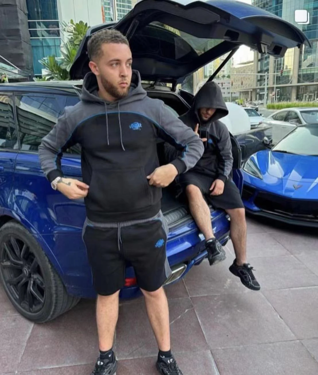 

Syna World Fce Lined Hoodies Centralcee Hip Hop Streetwear Rapper Celebri Printed Loose Fit Long Sve Sweatirt