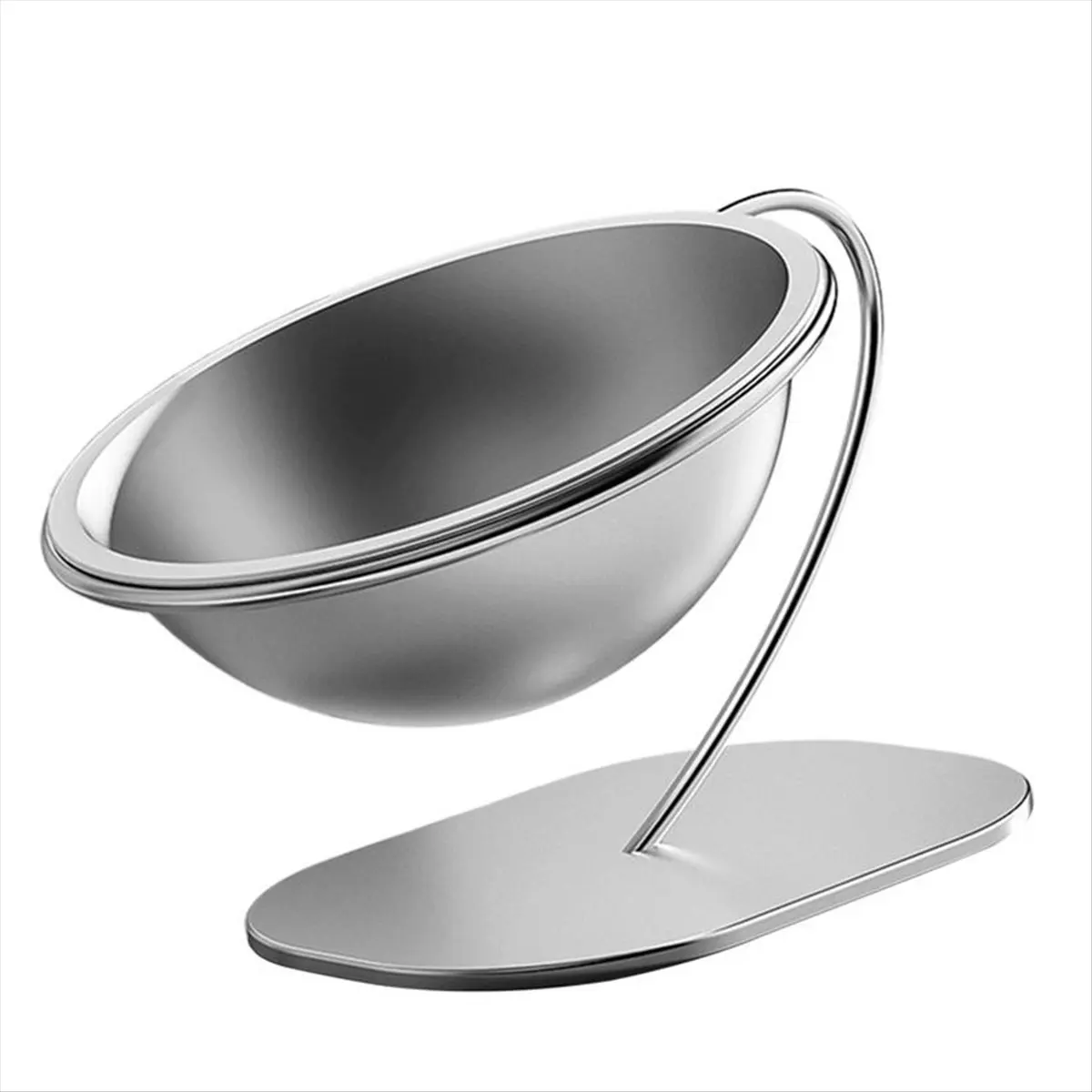 ABZT Raised Cat Dish Stainless Steel Dog Food Container Pet Feeding Accessories Large Lifted Cat Bowl with Stable Base
