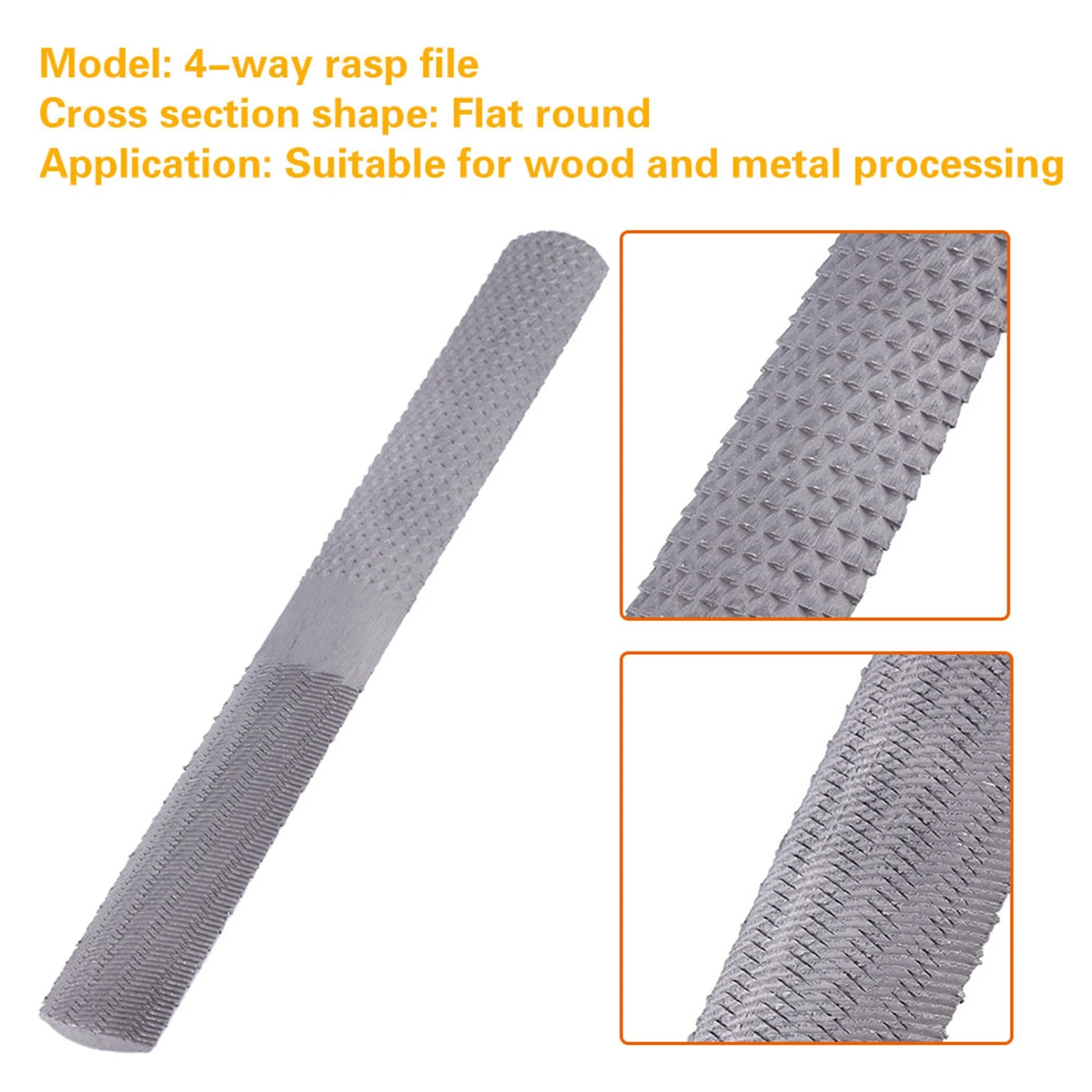 Rasp File Steel Rasp Woodworking Rasp 4 In 1 8inch/200mm Steel Flat Rasp File Half round Carpentry Woodworking Wood Hand Tool