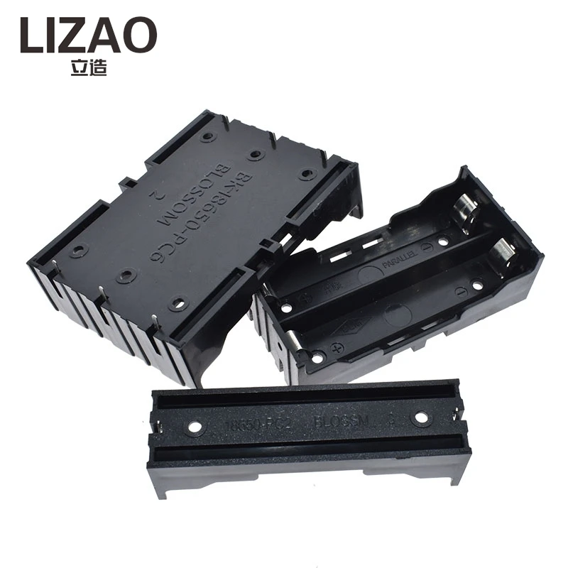 18650 Battery Holder Box, 1/2/3/4 Slot Plastic Storage Case With Lead Wire Pin For Rechargeable Battery DIY Power