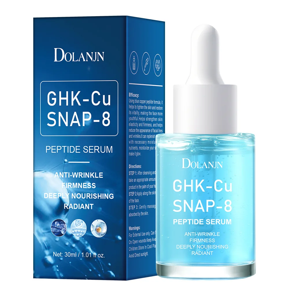 GHK-CU Copper Peptides Facial Serum With SNAP-8 Deep Hydration Nourishing  Facial Essence For All Skin Types